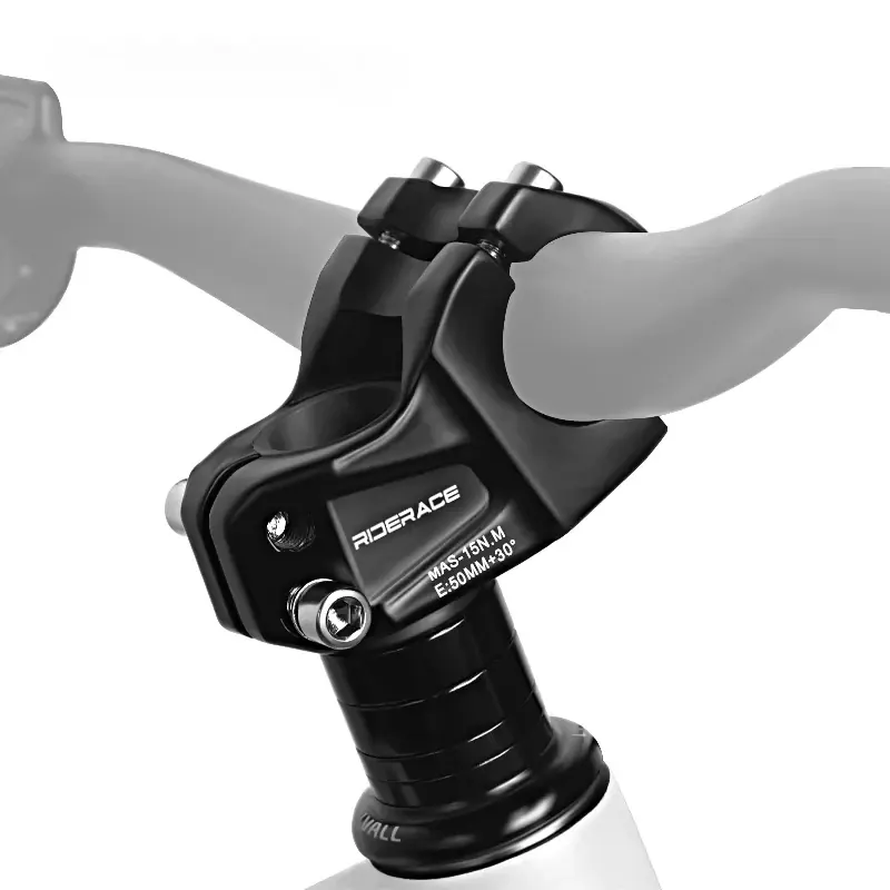 Mostek rowerowy ze stopu aluminium, ultralekki, kąt 30 stopni, krótki, 50 mm, do rowerów górskich, mostek podwyższający do widelca 28,6 mm, do kierownicy 31,8 mm.