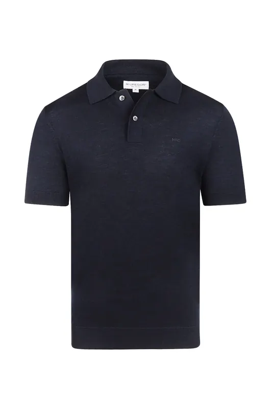 McGregor Fine Merino Polo S/s Navy Maat: 3XL | Poloshirts Outlet | Heren | Blauw