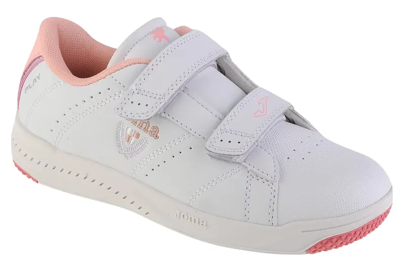 Joma W.Play Jr 2329 WPLAYW2329V, Dla dziewczynki, Białe, buty sneakers, skóra syntetyczna, rozmiar: 36