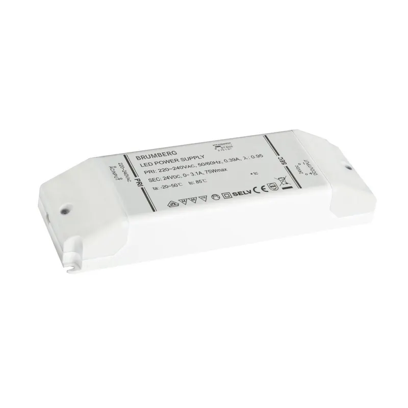 Zasilacz LED BRUMBERG 24 V DC, z możliwością przełączania, 1–75 W