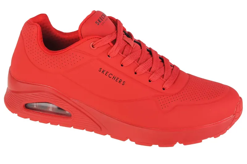 Skechers Uno-Stand On Air 52458-RED, Męskie, Czerwone, buty sneakers, syntetyk, rozmiar: 46