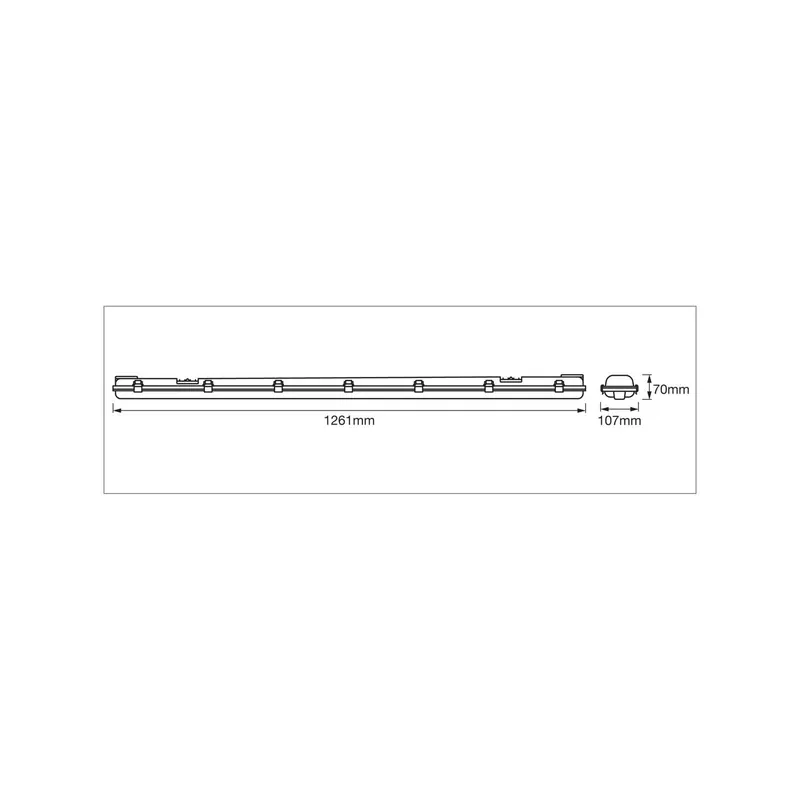 Oprawa OSRAM do wilgotnych pomieszczeń SUBMARINE 126 cm 2 x 15 W G13-LED IP65