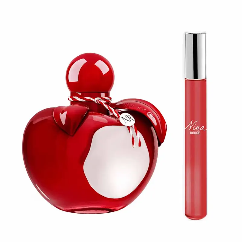 Nina ricci Zestaw Nina Ricci: Nina Rouge Eau de Toilette dla kobiet 50 ml + Nina Rouge Eau de Toilette dla kobiet 10 ml