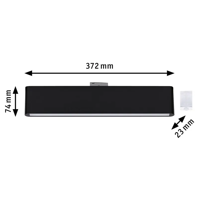 Lampa szynowa LED Paulmann URail Ceris, czarna, 4000 K, 37 cm