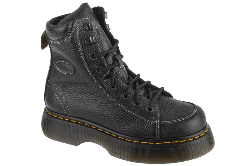 Dr. Martens Buzz 8i 8 Eye Boot DM42032001, Unisex, Czarne, glany, skóra licowa, rozmiar: 39