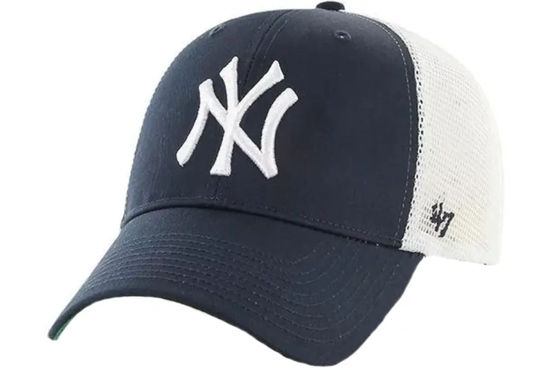 47 Brand MLB New York Yankees Branson Cap B-BRANS17CTP-NY, Męskie, Granatowe, czapki z daszkiem, poliester, rozmiar: One size