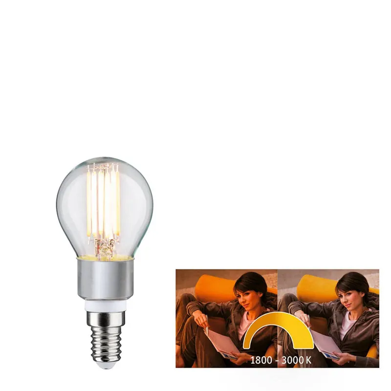 Paulmann żarówka kropla LED E14 5W dim to warm