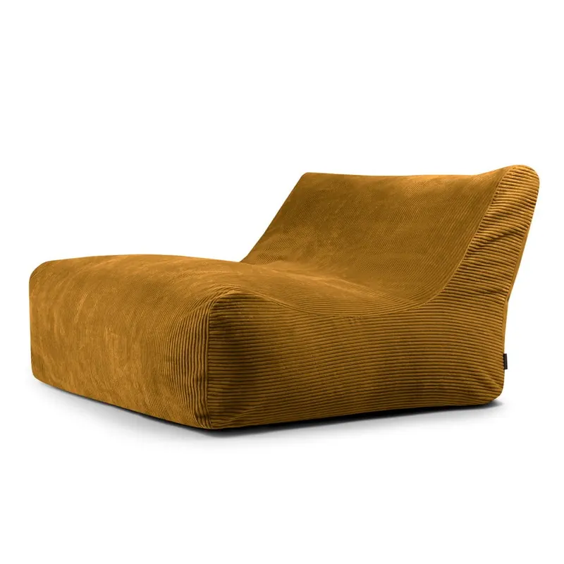 Musztardowy sztruksowy worek do siedzenia Sofa Lounge – SLOWDOWN