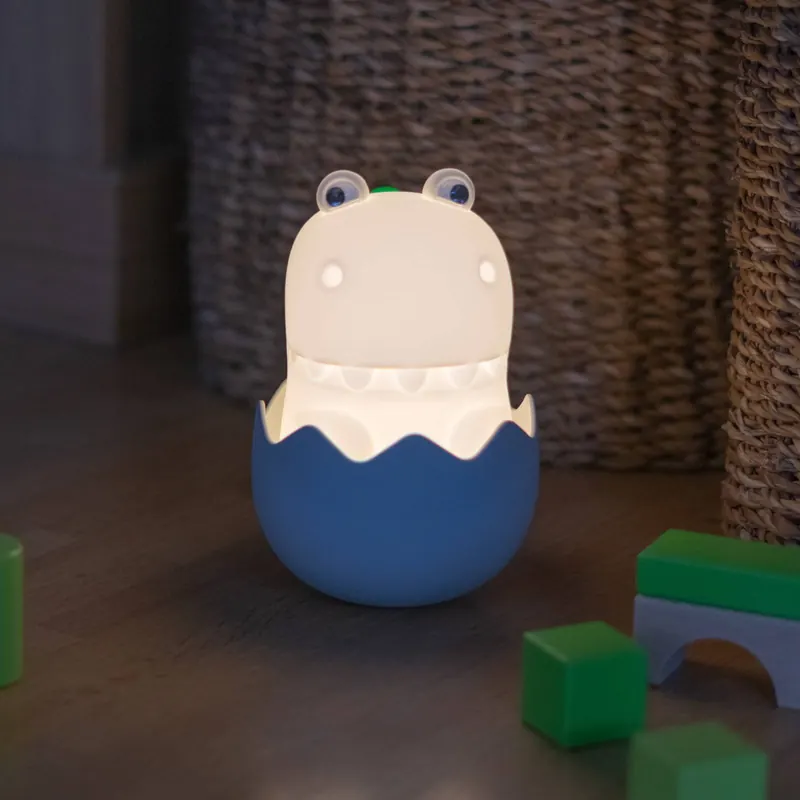Diggy Dino lampka nocna LED z akumulatorem, USB, RGBW