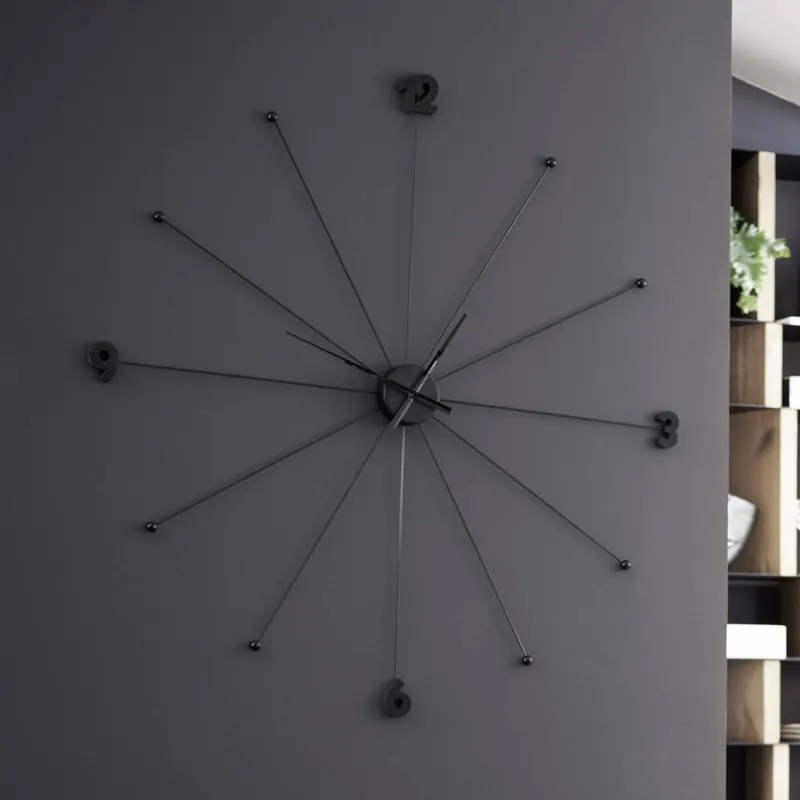 Zegar ścienny KARE Like Umbrella, aluminium, polistyren, Ø 100 cm