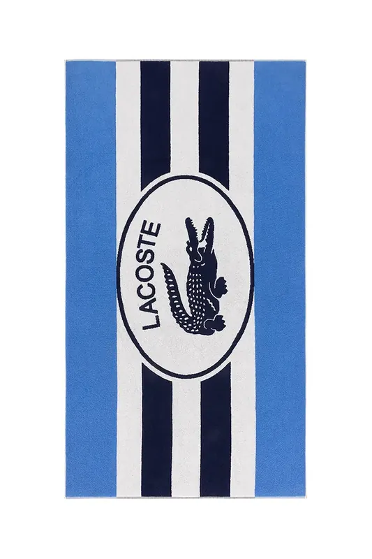 Lacoste ręcznik plażowy bawełniany L BADGE Marine 90 x 160 cm