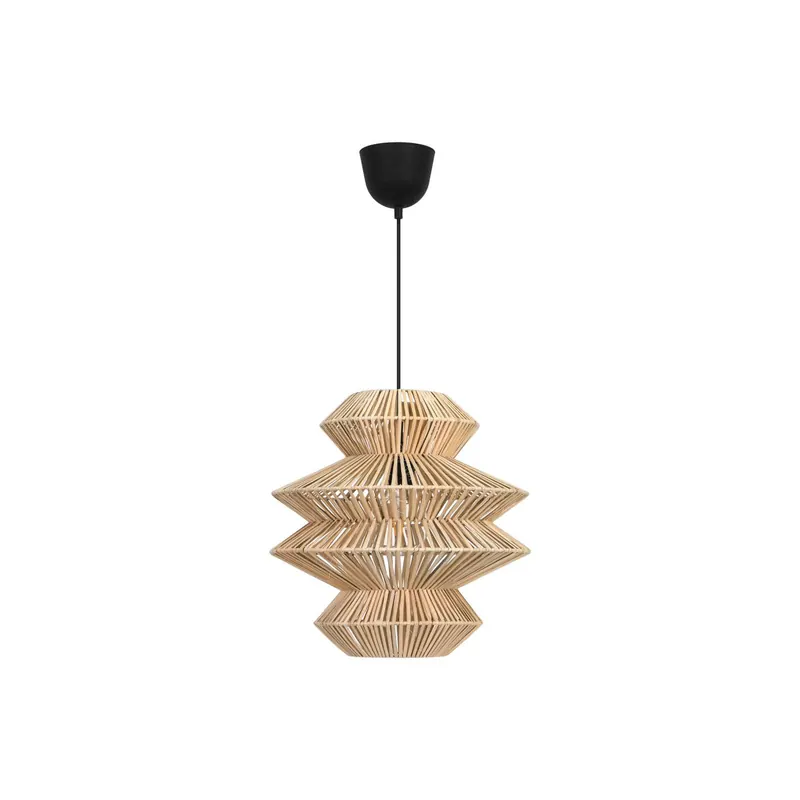 Lampa wisząca Bali Double, rattanowa