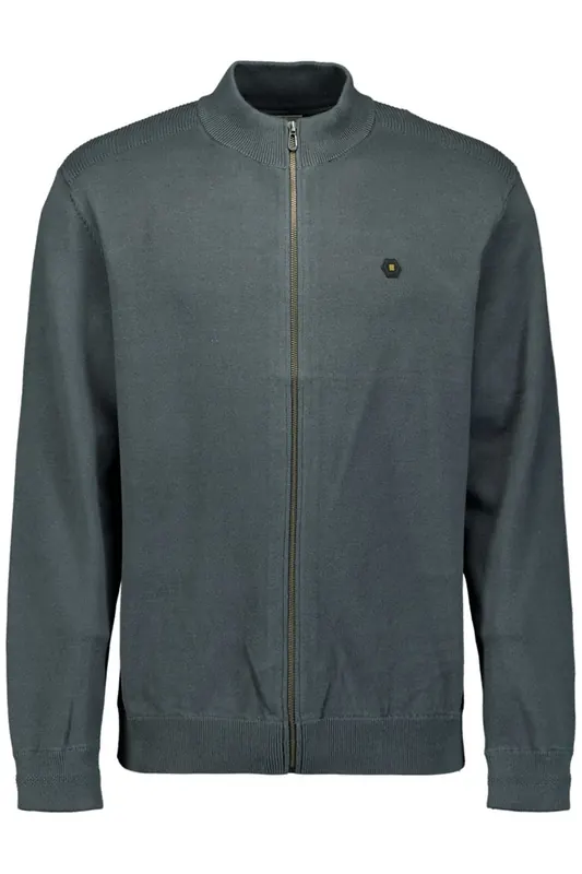 No Excess Cardigan Solid Knit Dark Steel Maat: XL | Cardigans Outlet | Heren | Grijs