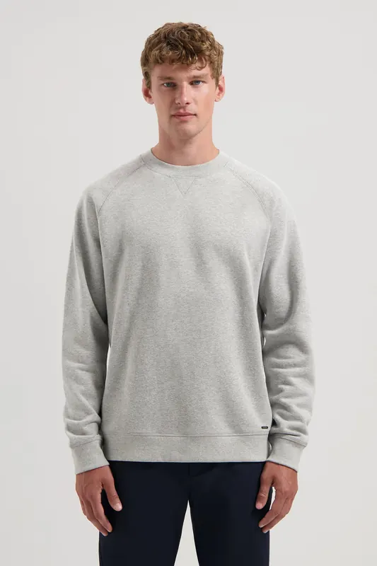 Dstrezzed Ds_sammy Crew Peach Sweat Grey Melange Maat: XL | Sweaters Outlet | Heren | Grijs