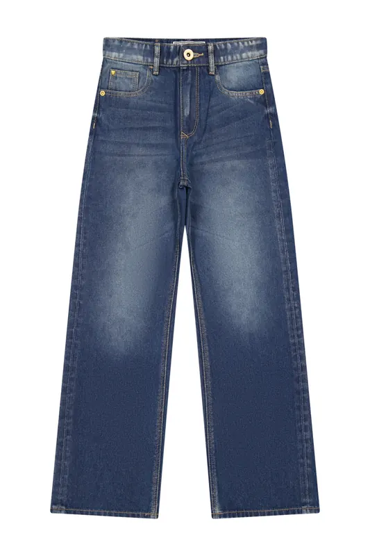 Vingino Girls Coco Jeans Cruziale Blue Maat: 8 | Spijkerbroeken Outlet | Unisex | Blauw