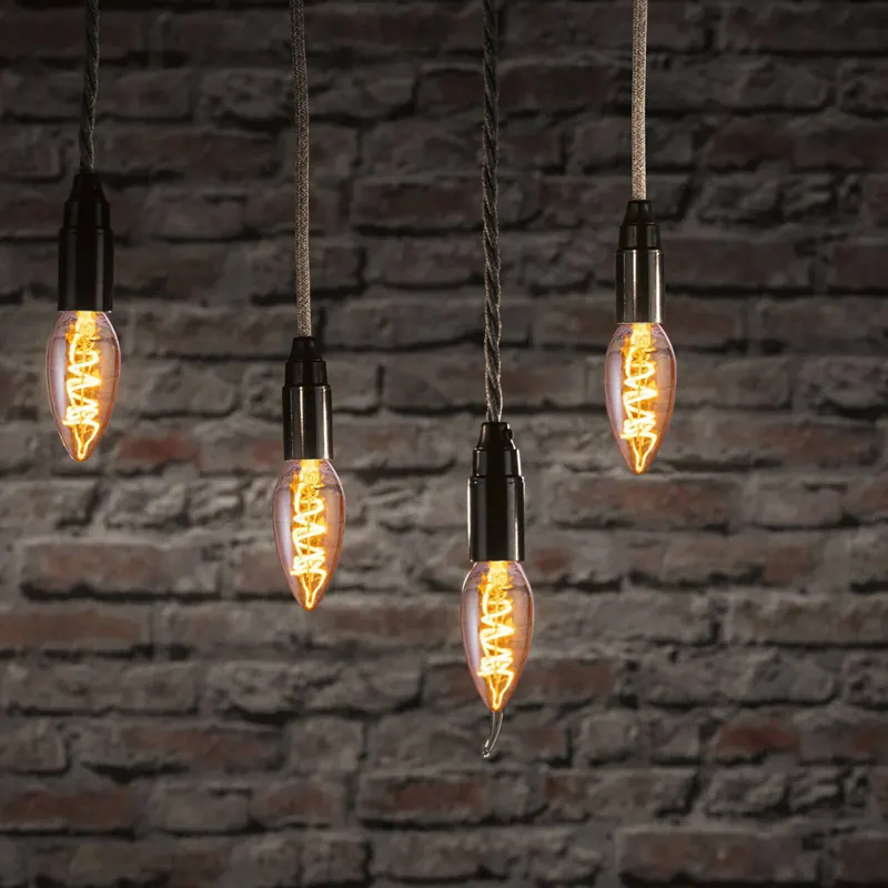 Paulmann żarówka świeca LED E14 4W 1 800 K złota