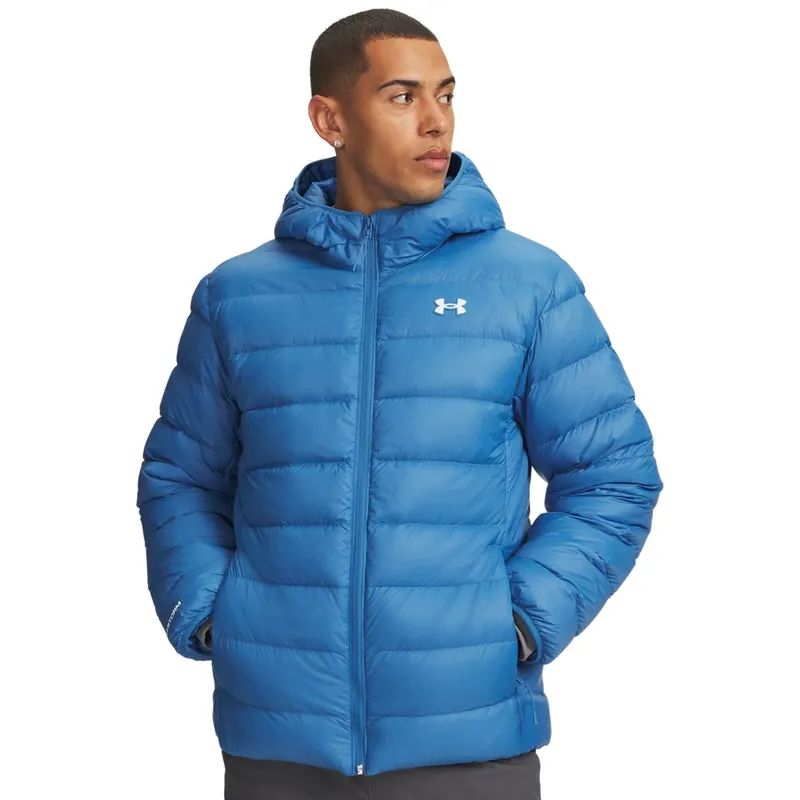 Męska kurtka puchowa Under Armour Legend Down Hooded Jacket Niebieski XXL