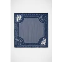 Calvin Klein Graphic Print Bandana Dark Denim Maat: OS | Sjaals Outlet | Dames | Blauw