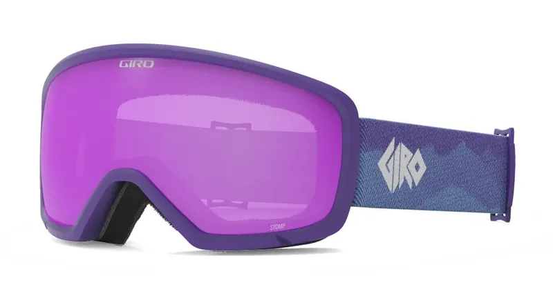 Gogle zimowe juniorskie GIRO STOMP PURPLE LINTICULAR (szyba AMBER różowy 19-42% S2)