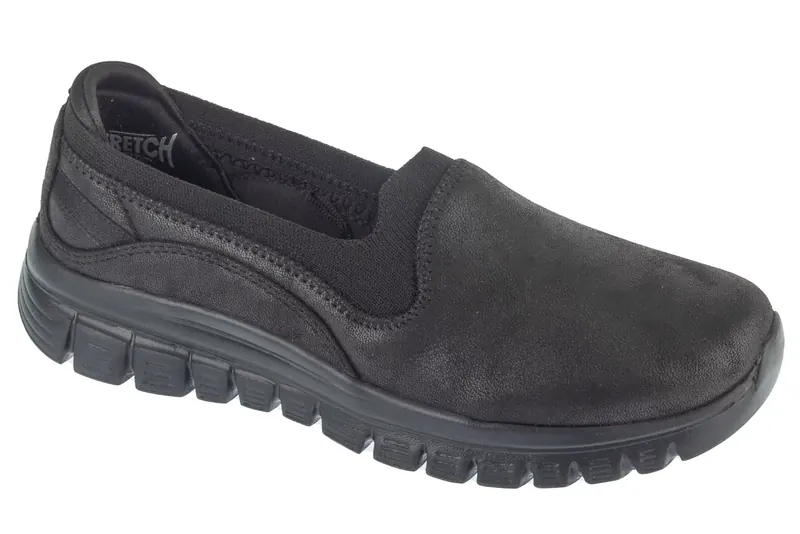 Skechers Graceful - Leaning In 100703-BBK, Damskie, Czarne, buty sneakers, skóra, rozmiar: 38,5