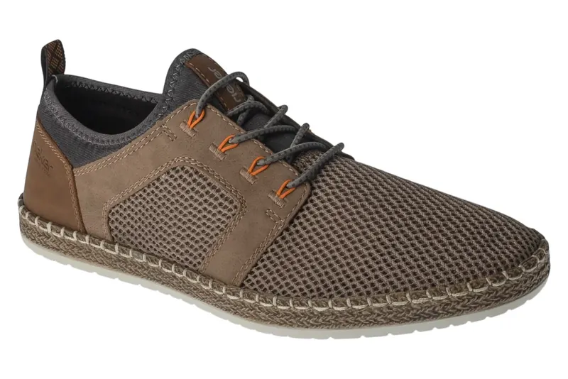 Rieker Shoes B5252-66, Męskie, Brązowe, półbuty, skóra, rozmiar: 40