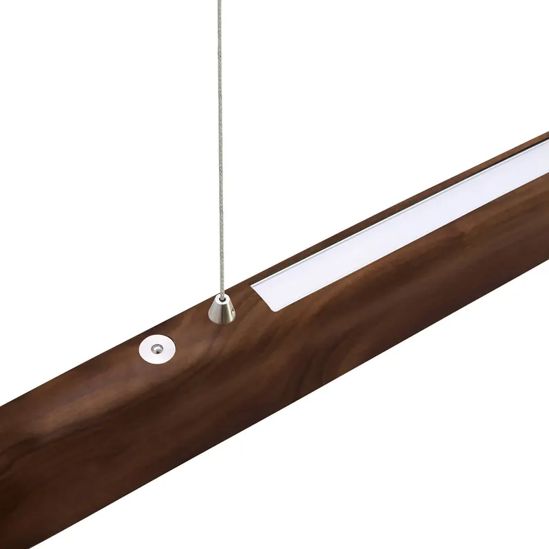 HerzBlut Arco lampa wisząca LED orzech olejowany 130cm