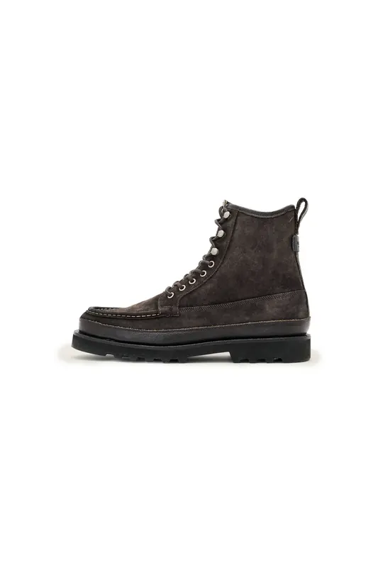 AllSaints Skiff Moc Boot Warm Grey Maat: 46 | Laarzen Outlet | Heren | Grijs