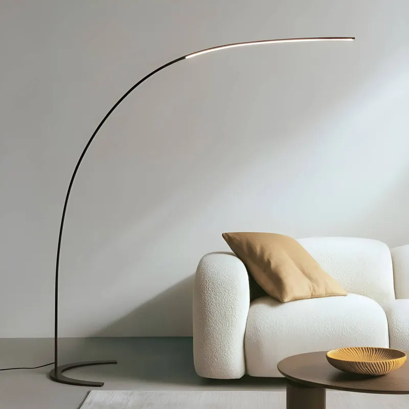 Lampa stojąca LED Lindby Danua, czarny, metal, wysokość 200 cm