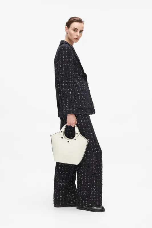 Karl Lagerfeld K/rocky Marais Small Tote Cement Maat: OS | Handtassen Outlet | Dames | Wit