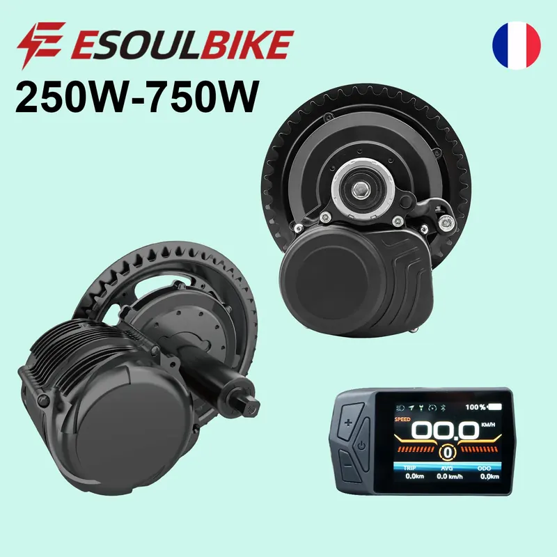 Zestaw silnika centralnego do roweru elektrycznego TSDZ2B Tongsheng 36V 250W 350W TSDZ8 48V 750W, silnik centralny, wyświetlacz VLCD5 DFL11, zestaw do konwersji roweru elektrycznego.