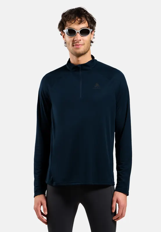 ODLO Bluza męska Mid layer ESSENTIAL 1/2 ZIP granatowa (L)