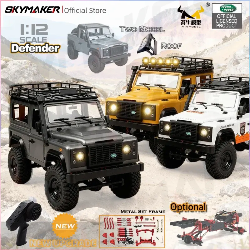 Nowy MN99S V2 Skala 1:12 Model MN RTR Samochód RC 2.4G 4WD RC Rock Crawler MN98 MN99 Defender Pickup Zdalnie Sterowany Ciężarówka Zabawki