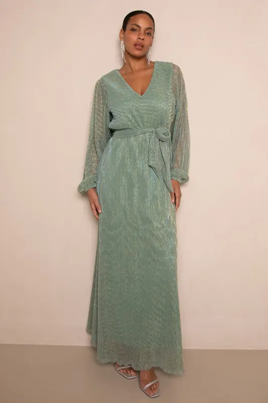 Freebird Deli Dress Jade Green Maat: S | Maxi Jurken Outlet | Dames | Groen