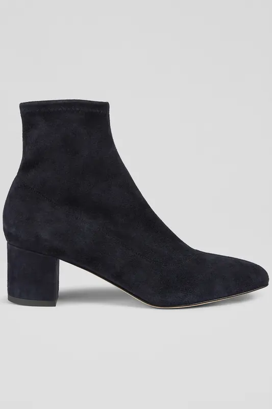 LK Bennett Ab Grove Stretch Boot Navy Maat: 37 | Laarzen Outlet | Dames | Blauw