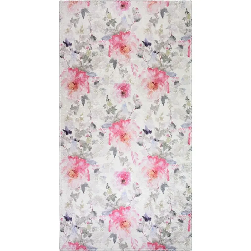 Różowo-kremowy dywan odpowiedni do prania 80x150 cm Pink Garden – Vitaus