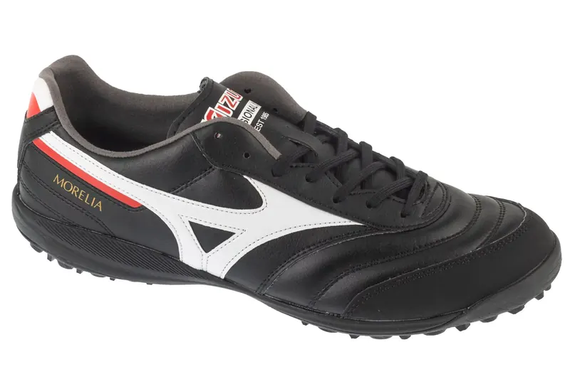 Mizuno Morelia Sala Pro TF Q1GB251301, Męskie, Czarne, buty piłkarskie - turfy, skóra syntetyczna, rozmiar: 47