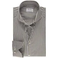Stenströms Slimline/36, Rc Cuff Green Stripe Maat: 42 | Zakelijke Overhemden Outlet | Heren | Groen