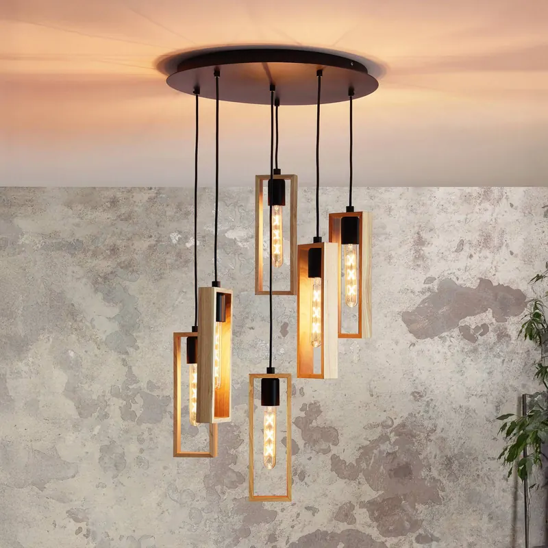 Lampa wisząca Littleton, 6-punktowa