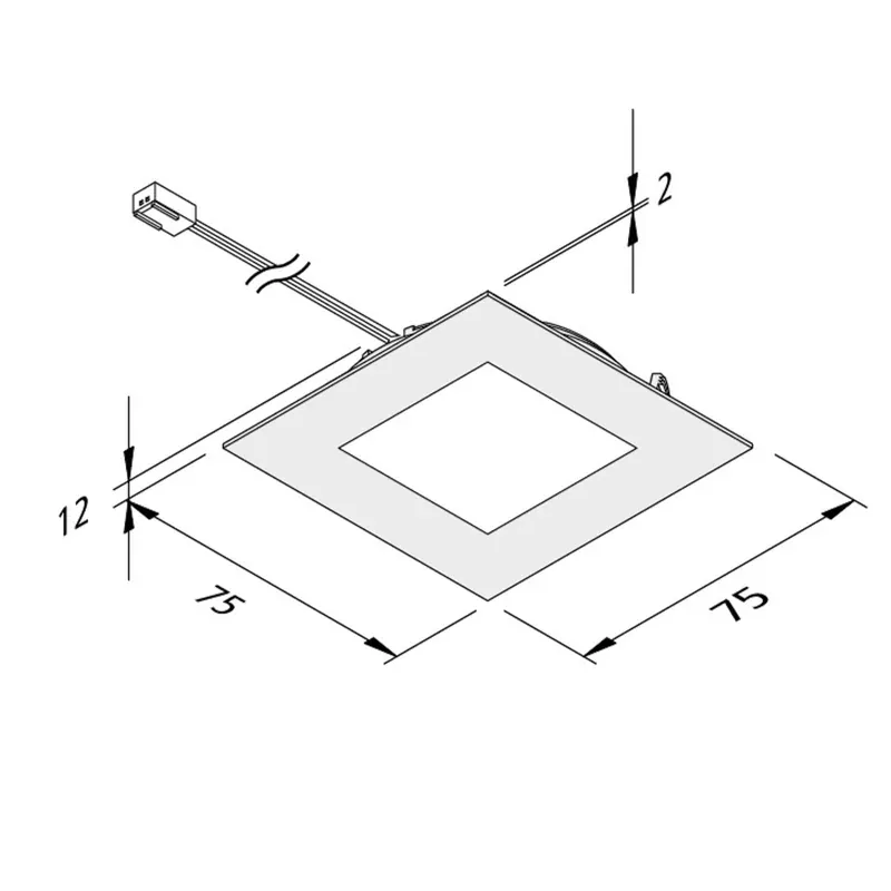 Oświetlenie meblowe LED FAQ 68 5 szt. stal 4W 940