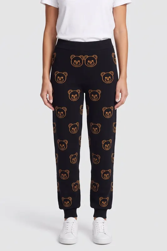 Moschino Knitted Trousers Blue Maat: 36 | Joggingbroeken Outlet | Dames | Blauw