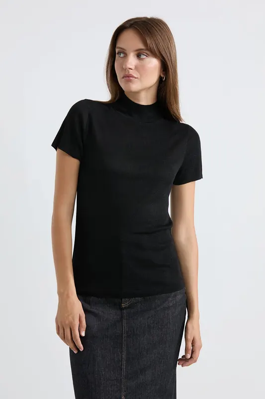 Josephine & Co Senna Sweater Lurex Black Maat: L | Sweaters Outlet | Dames | Zwart