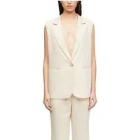 Comma  Jacket Indoor Grey/black Maat: 38 | Gilets Outlet | Dames | Beige