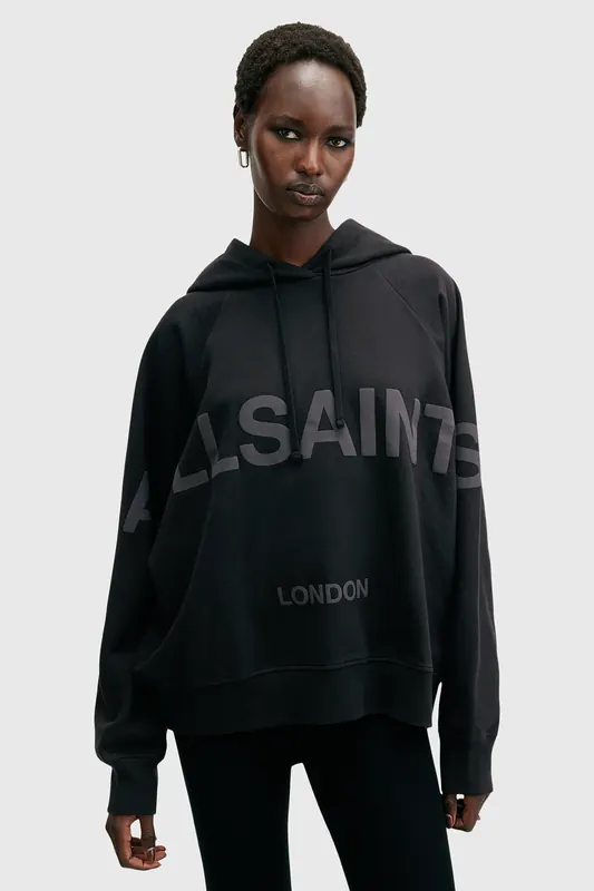AllSaints Talon Biggy Hoody Black Maat: XS | Hoodies Outlet | Dames | Zwart