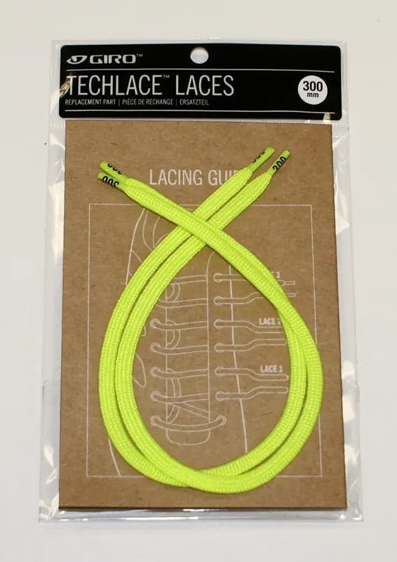 GIRO Sznurówki TECHLACE LACES żółty (345mm)