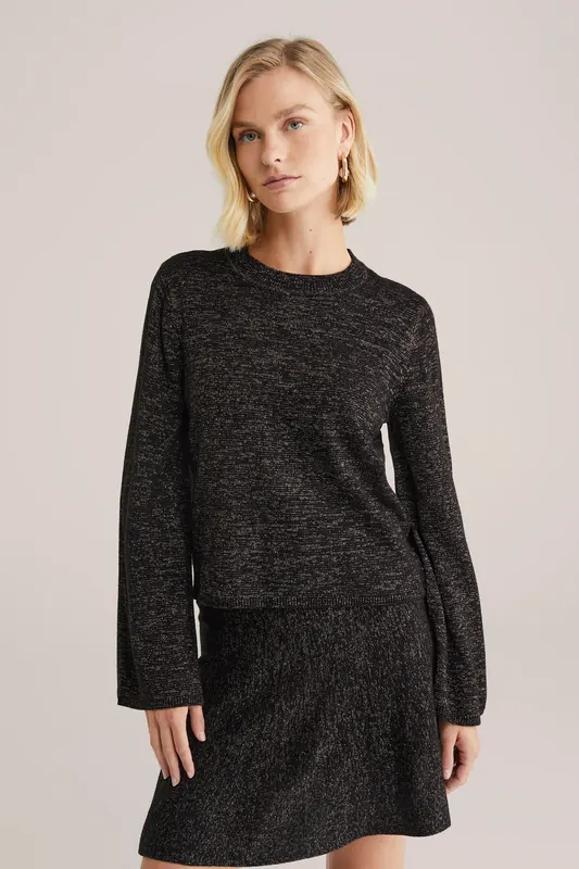 We Fashion Knitted Pullover Black Maat: L | Sweaters Outlet | Dames | Zwart