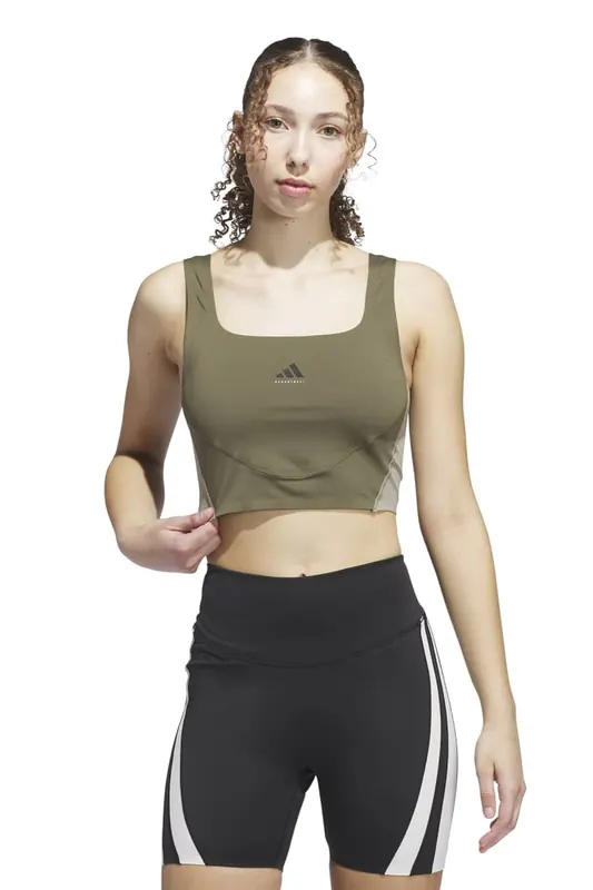 Adidas Performance  Basketball Crop Tank Top Maat: M | Sport BH's Outlet | Dames | Bruin