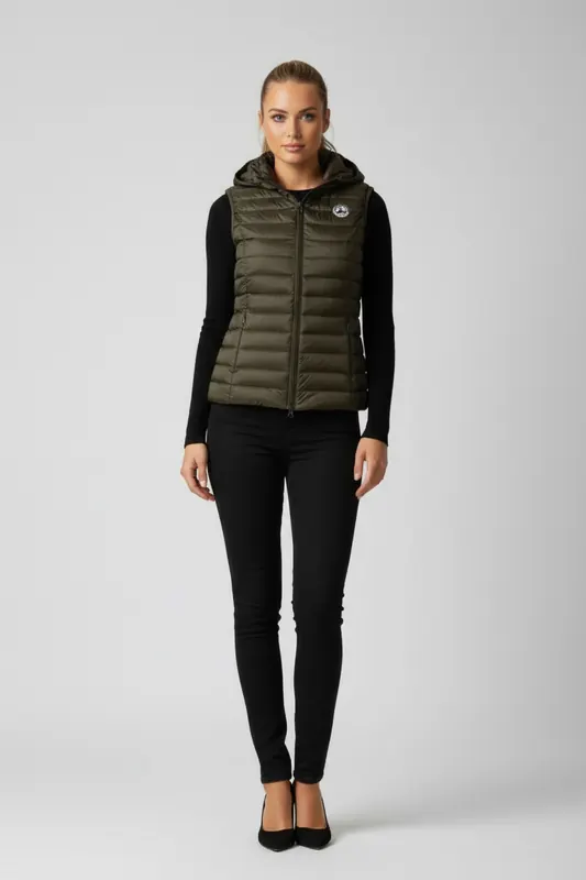 JOTT Cha Down Jacket Moutarde Maat: XL | Gilets Outlet | Dames | Bruin