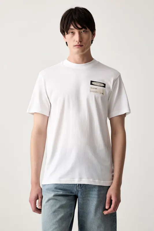 G-Star T-shirt męski bawełniany Box globe gr