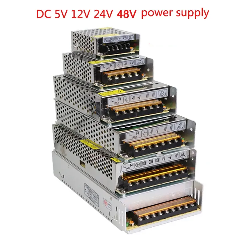 VUSUM Transformator oświetleniowy AC110V-220V do DC 5V 12V 24V 48V Zasilacz 2A 5A 10A 15A 20A 30A Sterownik przełącznika taśmy LED