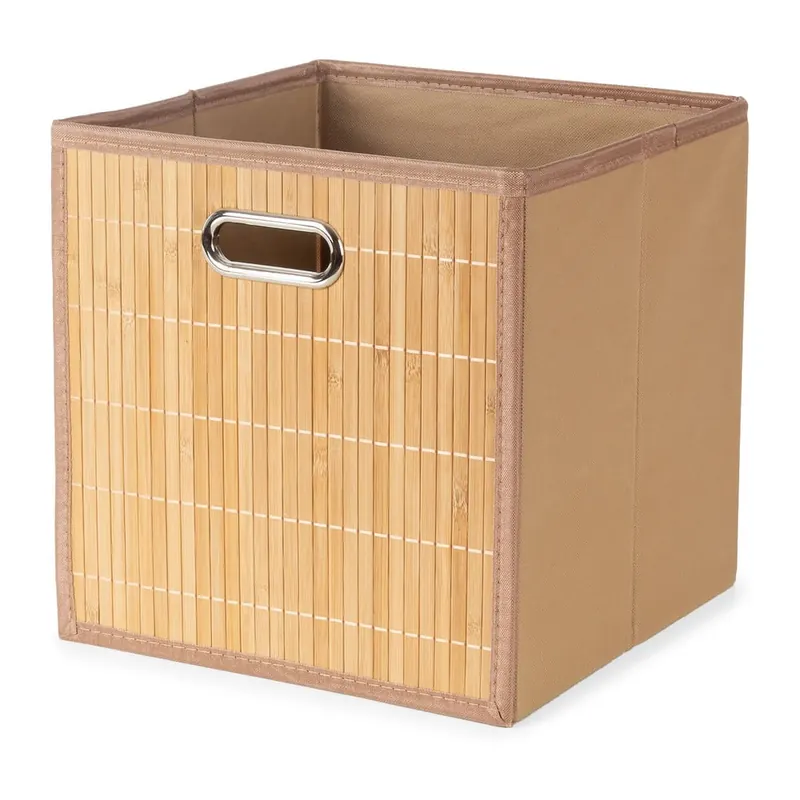 Bambusowy koszyk do regału 31x31x31 cm Anji – Compactor